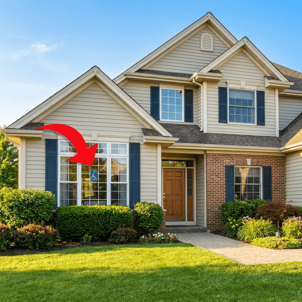 Skybelle sticker protecting home for life